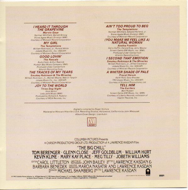 Various : The Big Chill (Original Motion Picture Soundtrack) (CD, Comp)
