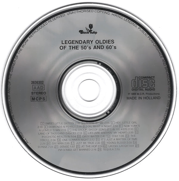 Various : Legendary Oldies Of The 50's And 60's (CD, Comp)