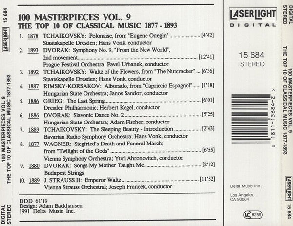 Various : 100 Masterpieces Vol.9 - The Top 10 Of Classical Music 1877-1893 (CD, Comp)