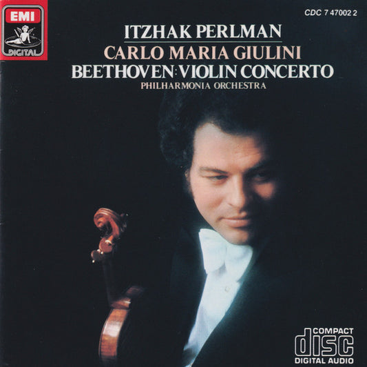 Itzhak Perlman, Carlo Maria Giulini, Ludwig van Beethoven, Philharmonia Orchestra : Violin Concerto (CD, Album, RE)