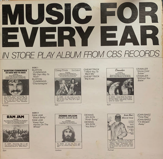 Various - Music For Every Ear (In Store Play Album From CBS Records) (12") (G+) - Endless Media