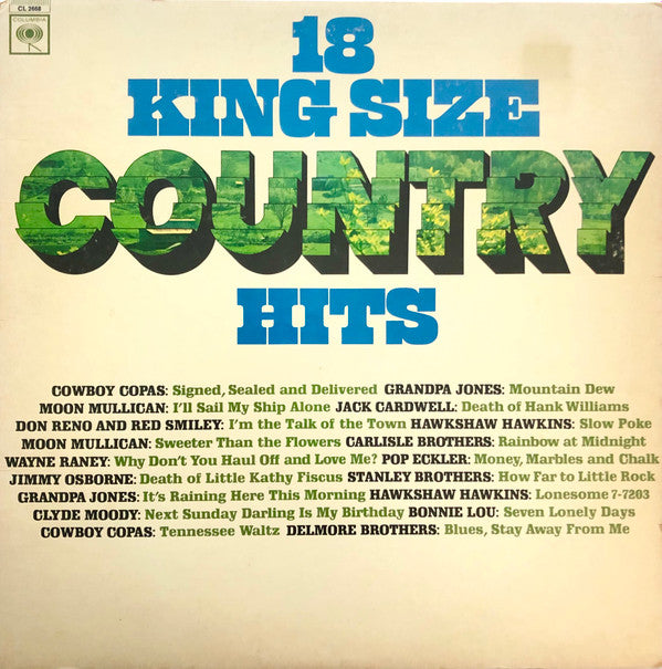 Various - 18 King Size Country Hits (LP) (VG) - Endless Media