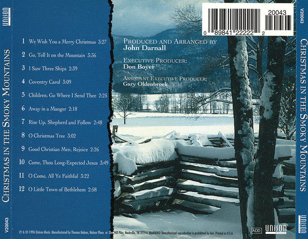 Various : Christmas In The Smoky Mountains (CD, Album, Comp)