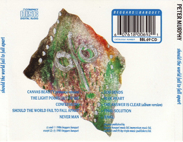Peter Murphy : Should The World Fail To Fall Apart (CD, Album, RE)