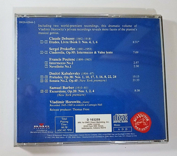 Vladimir Horowitz : The Private Collection, Volume Two (CD, Album, Club)