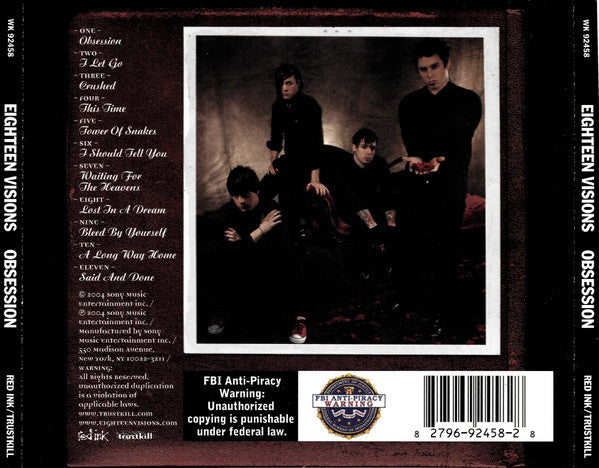 Eighteen Visions : Obsession (CD, Album + DVD + Ltd, Sli)