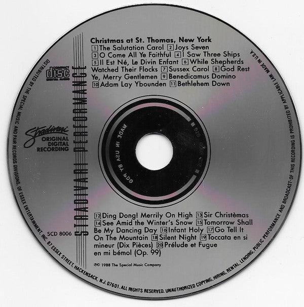 The St. Thomas Choir Of Men And Boys, Gerre Hancock : Christmas At St.Thomas New York (CD, Album)