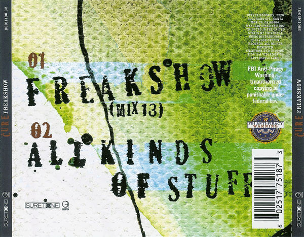 The Cure : Freakshow (CD, Single)