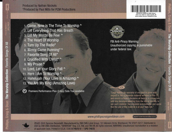 Phillips, Craig & Dean : The Worship Collection Favorite Songs Of All (CD, Comp, Club, Enh)