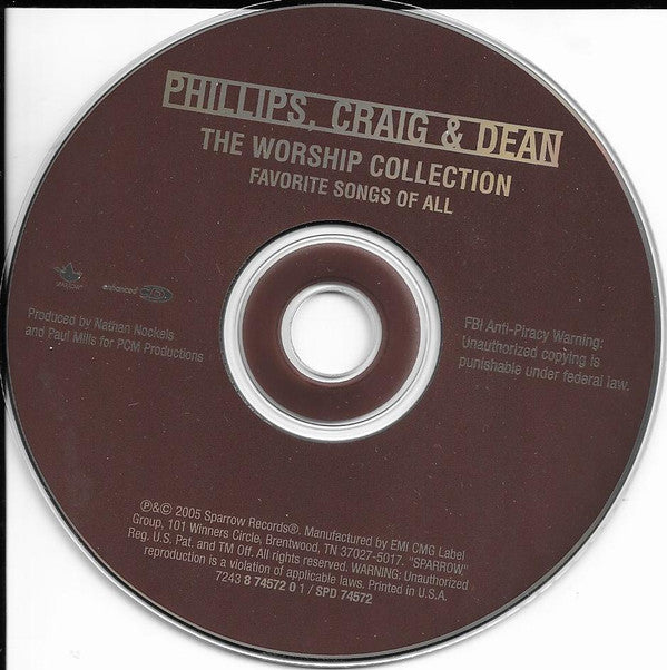 Phillips, Craig & Dean : The Worship Collection Favorite Songs Of All (CD, Comp, Club, Enh)