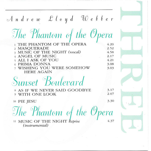 Various : The Music Of Andrew Lloyd Webber Three (CD, Comp)