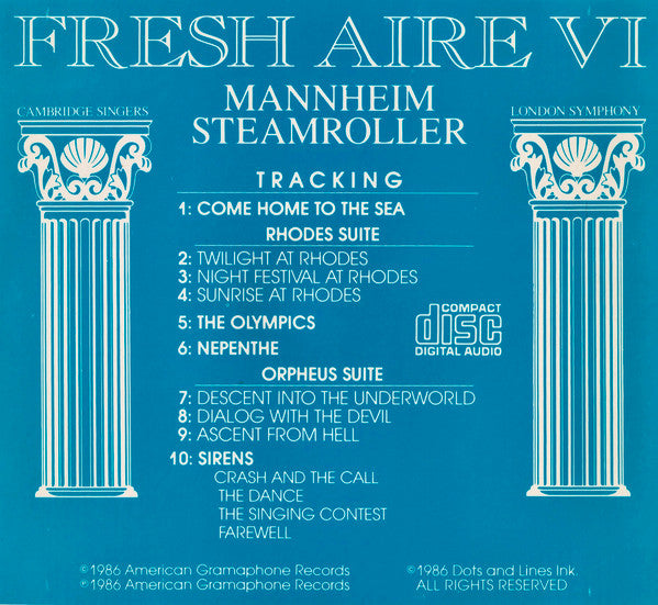 Mannheim Steamroller, London Symphony Orchestra, The Cambridge Singers : Fresh Aire VI (CD, Album)
