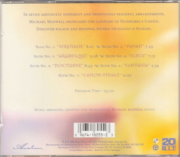 Michael Maxwell : The Elegance Of Pachelbel (CD, Album, RE)