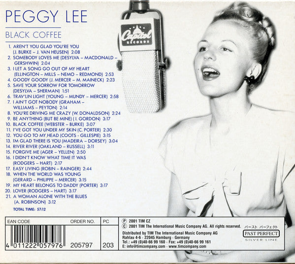 Peggy Lee : Black Coffee (CD, Comp)