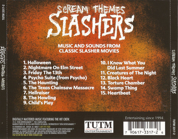 The Hit Crew : Scream Themes: Slashers (CD, Comp)