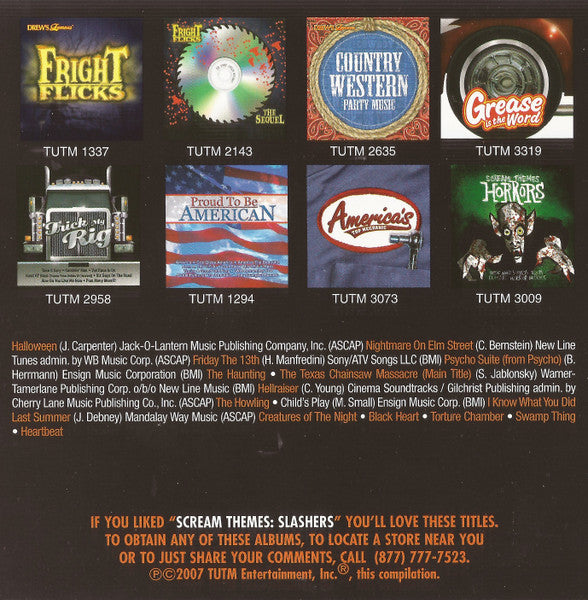 The Hit Crew : Scream Themes: Slashers (CD, Comp)