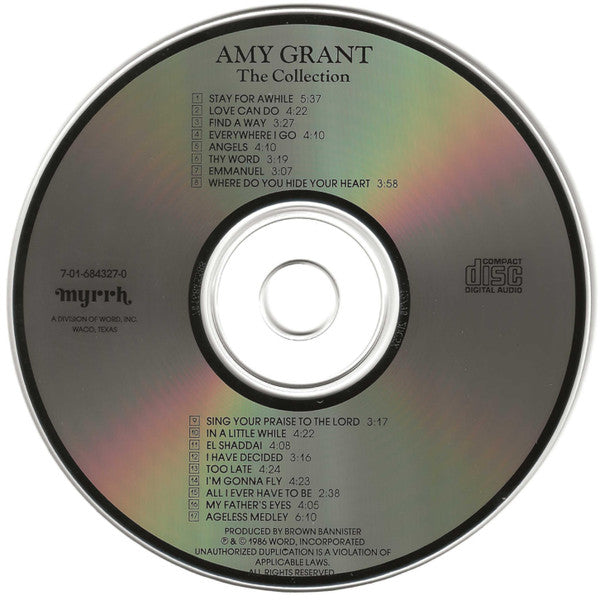 Amy Grant : The Collection (CD, Comp, RP)