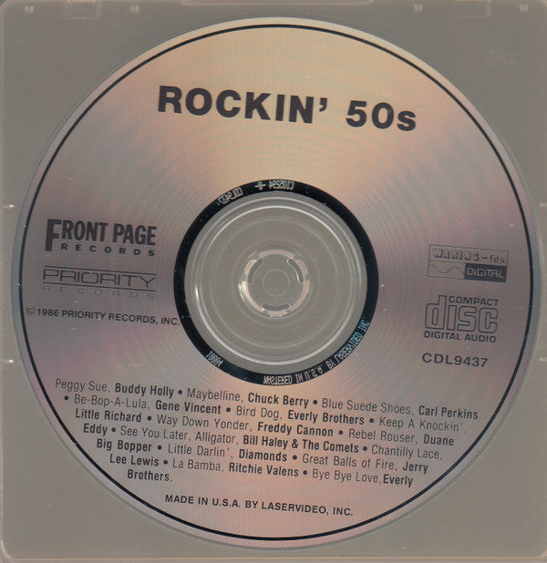 Various : The Best Of 50s Rock (Original Master Recordings) (CD, Comp)