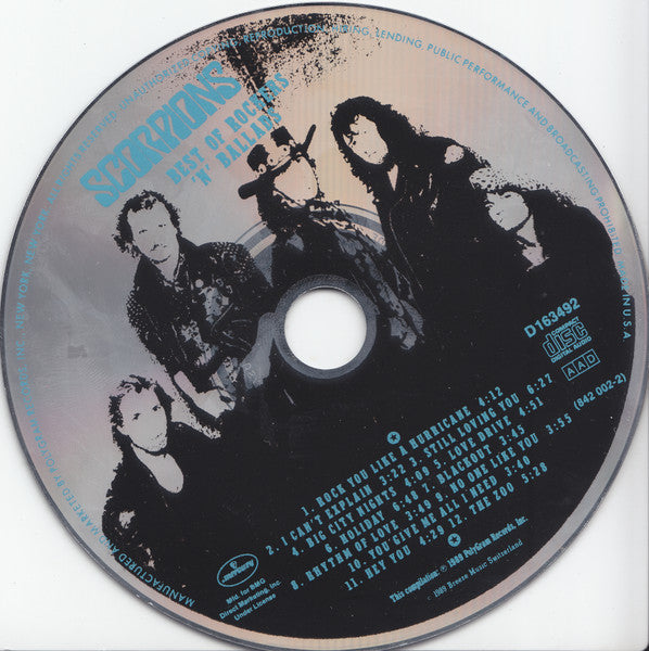 Scorpions : Best Of Rockers 'N' Ballads (CD, Comp, Club)