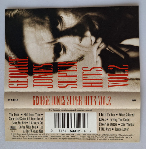George Jones (2) : Super Hits Vol.2 (Cass, Album, Comp)