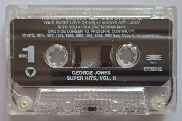 George Jones (2) : Super Hits Vol.2 (Cass, Album, Comp)