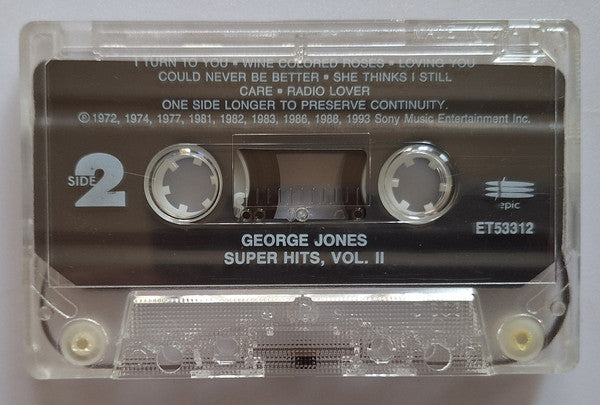 George Jones (2) : Super Hits Vol.2 (Cass, Album, Comp)