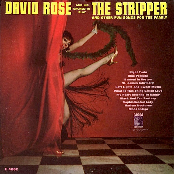 David Rose & His Orchestra : The Stripper And Other Fun Songs For The Family (LP, Album, Mono)