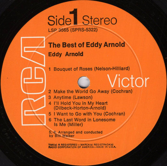 Eddy Arnold : The Best Of Eddy Arnold (LP, Comp, RE, Hol)