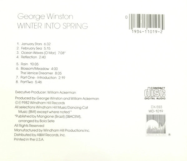 George Winston : Winter Into Spring (Piano Solos) (CD, Album)