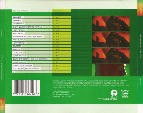 Roni Size / Reprazent : In The Møde (CD, Album)