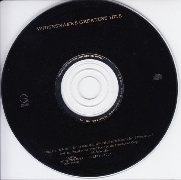 Whitesnake : Greatest Hits (CD, Comp, Club, Cin)