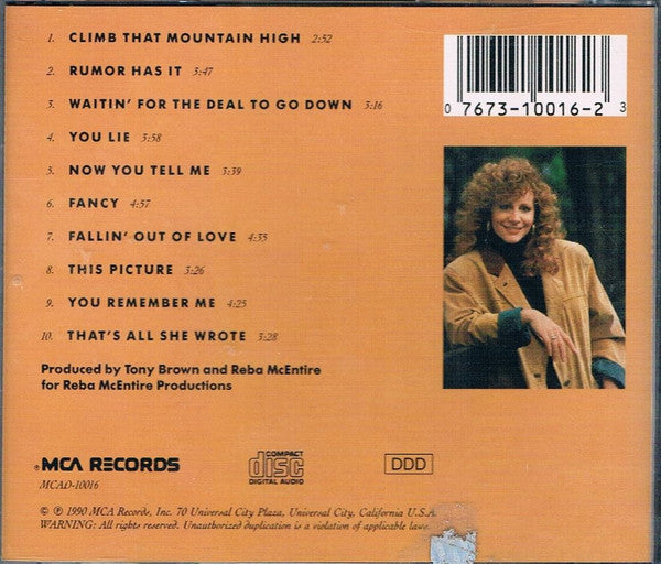Reba McEntire : Rumor Has It (CD, Album)