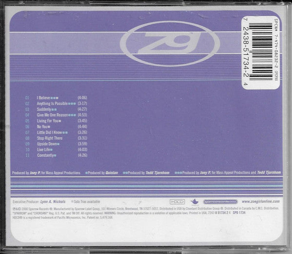 ZOEgirl : ZOEgirl (HDCD, Album)
