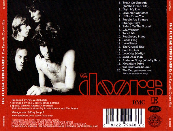 The Doors : The Future Starts Here: The Essential Doors Hits (CD, Comp, RM, 40t)