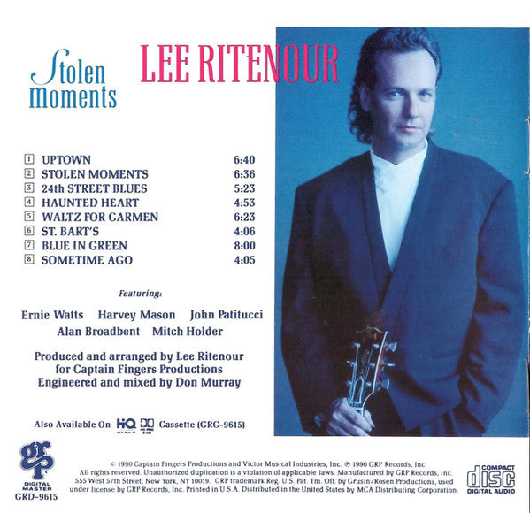 Lee Ritenour : Stolen Moments (CD, Album, Club, BMG)