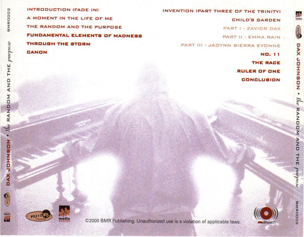 Dax Johnson : The Random And The Purpose (CD, Album)