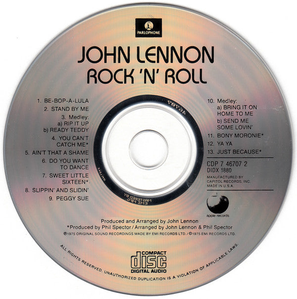 John Lennon : Rock 'N' Roll (CD, Album, RE, RP)