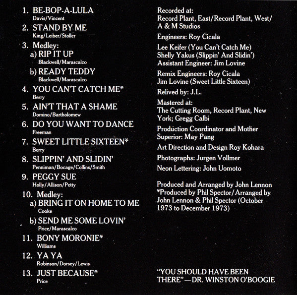 John Lennon : Rock 'N' Roll (CD, Album, RE, RP)