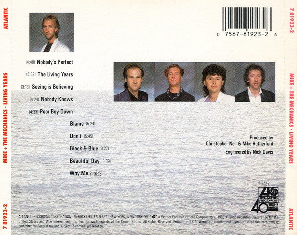 Mike & The Mechanics : Living Years (CD, Album)