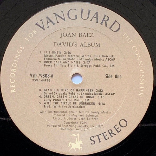 Joan Baez : David's Album (LP, Album, San)