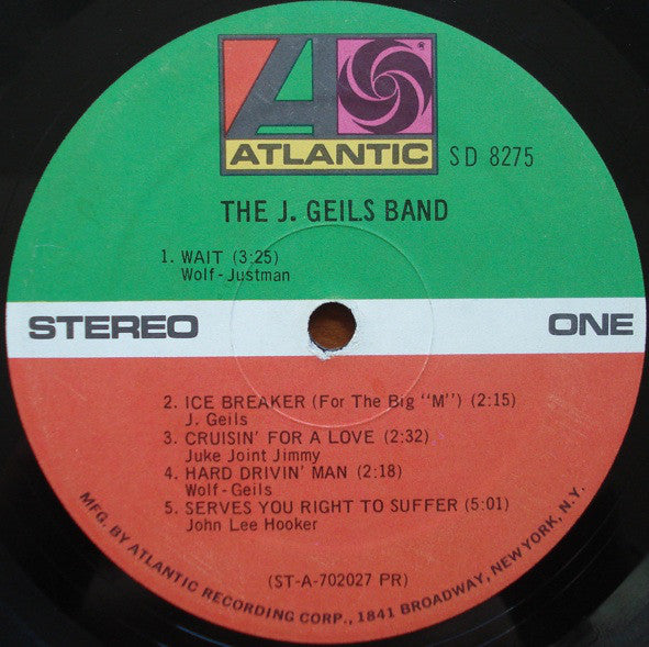 The J. Geils Band : The J. Geils Band (LP, Album, PR )