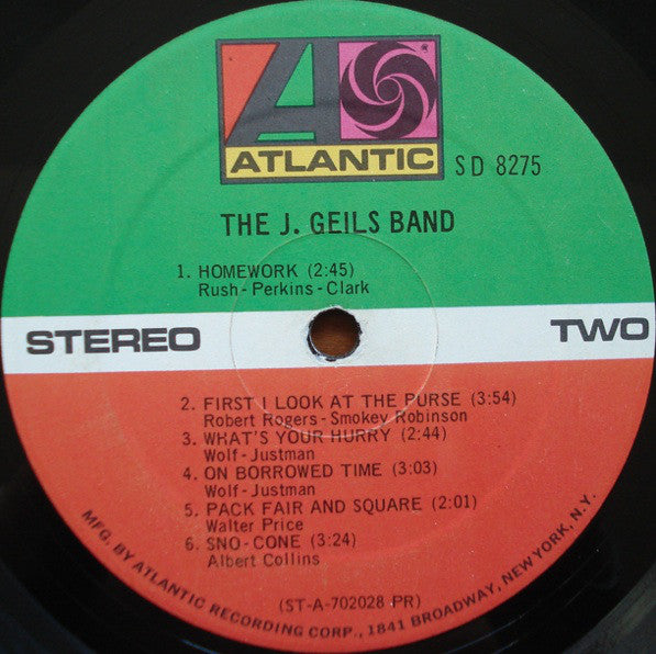 The J. Geils Band : The J. Geils Band (LP, Album, PR )