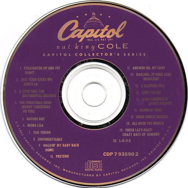 Nat King Cole : Capitol Collectors Series (CD, Comp, RM, Cap)