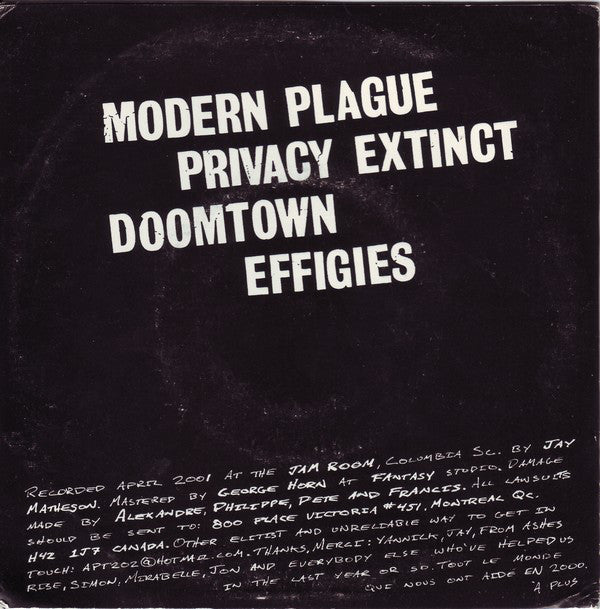 Born Dead Icons - Modern Plague EP (7") (VG+) - Endless Media