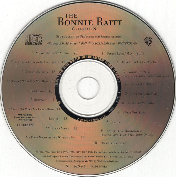 Bonnie Raitt : The Bonnie Raitt Collection (CD, Comp, Club, RM)