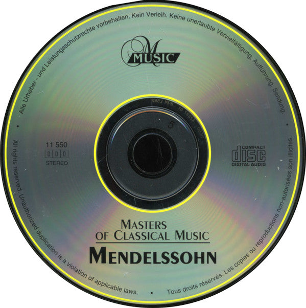 Felix Mendelssohn-Bartholdy - Dresdner Symphonie-Orchester, Herbert Berger (4) : Masters Of Classical Music, Vol.11: Mendelssohn (CD, Album)