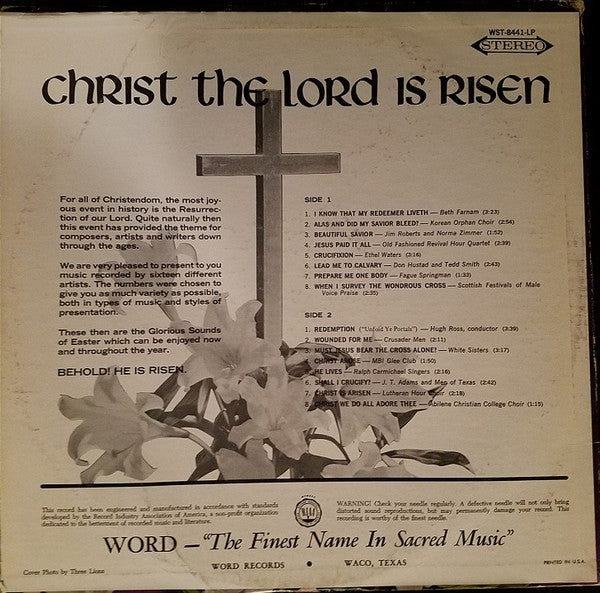 Various : Christ the Lord is Risen (LP, Comp)