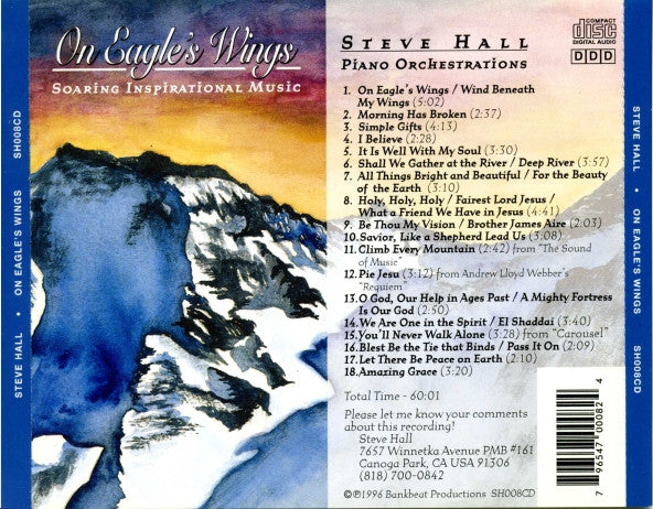 Steve Hall (20) : On Eagle's Wings: Soaring Inspirational Music (CD, Album)