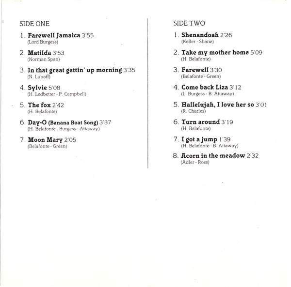 Harry Belafonte : 15 Greatest Hits (Cass, Comp)