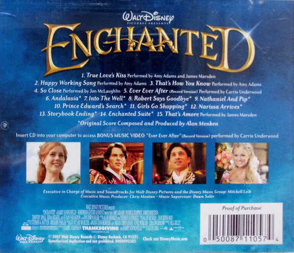 Alan Menken And Stephen Schwartz : Enchanted: An Original Walt Disney Records Soundtrack (CD, Album, Enh)